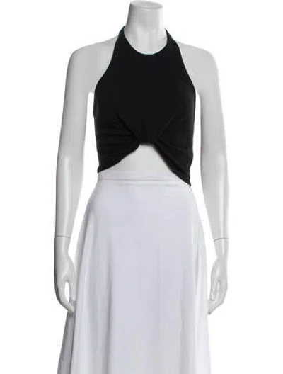 Pre-owned Alexander Wang Halterneck Sleeveless Crop Top In White