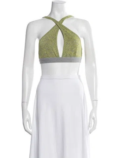 Pre-owned Alexander Wang Halterneck Sleeveless Sports Bra In White