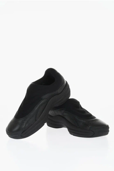 Alexander Wang Hammered Leather Slip-on Sneakers
