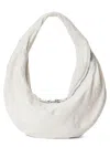 Alexander Wang Twyst Handle Bag In Memory Leather In White