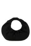 Alexander Wang Women Black Fabric Crescent Small Handbag In Black
