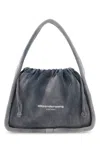 Alexander Wang Borsa A Mano Ryan Piccola In Velluto A Coste Avio Donna In Blue