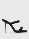 Alexander Wang Navy Julie 105mm Nylon Tubular Heeled Sandals
