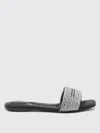 Alexander Wang Satin Sandal In Black
