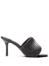 Alexander Wang Black Heiress Heeled Sandals In Black