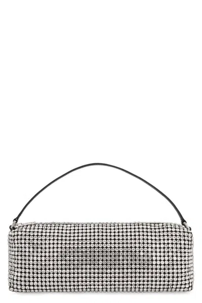 Alexander Wang Black Glass Crystal Mesh Handbag For Women
