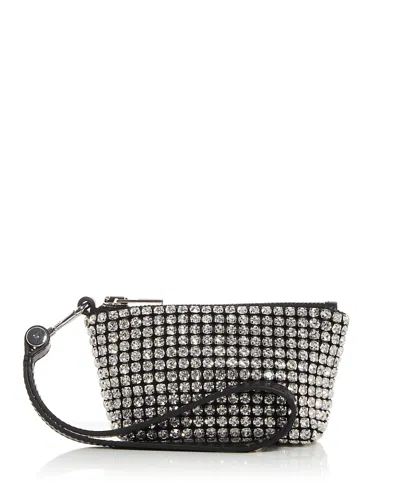 Alexander Wang Heiress Embellished Coin Purse In Silver