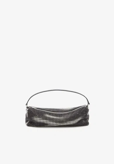 ALEXANDER WANG HEIRESS FLEX CRYSTAL EMBELLISHED SHOULDER BAG