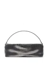 Alexander Wang Heiress Flex Bag In Crystal Mesh In 014c Black Aged