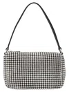 Alexander Wang Embellished Fabric Medium Heiress Handbag In Silver