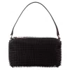 Alexander Wang Medium Spike Pouch Handbag In Black