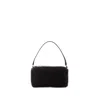 Alexander Wang Medium Spike Pouch Handbag In Black