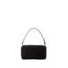 Alexander Wang Medium Spike Pouch Handbag In Black