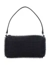 Alexander Wang Medium Spike Pouch Handbag In Black