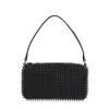 Alexander Wang Medium Spike Pouch Handbag In Black