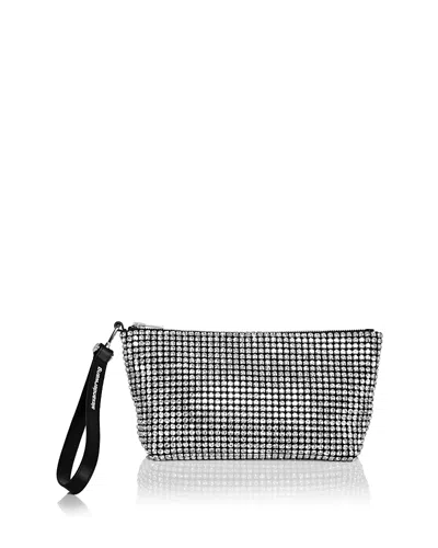 Alexander Wang Heiress Zip Wristlet In Black