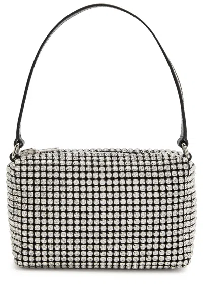 ALEXANDER WANG ALEXANDER WANG HEIRNESS CRYSTAL-EMBELLISHED MESH TOP HANDLE BAG