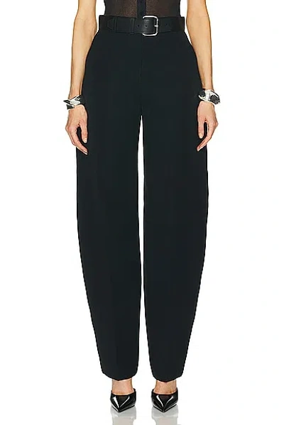 Alexander Wang High Waisted Belted Wool Pants In Black