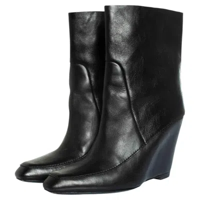 Pre-owned Alexander Wang , Hidden Platform Ankle Boots In Black