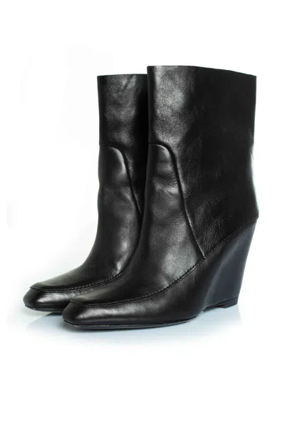 Alexander Wang Hidden Platform Ankle Boots In Black