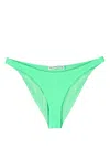 Alexander Wang Bikini Briefs With All Over Logo In Green