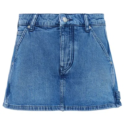 Alexander Wang High Rise Carpenter Skort In Blue