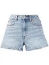 Alexander Wang Mid Rise Stretch Skort-27 Nd  Female In Blue