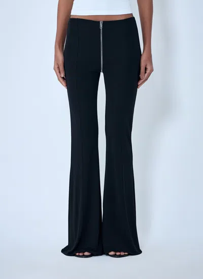 Alexander Wang Stretch Viscose Flared Leg Trousers In Multi