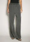 Alexander Wang Women High Rise Relaxed Track Pants In Grey