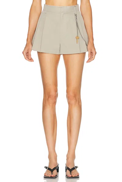 Alexander Wang High Rise Short In Gray