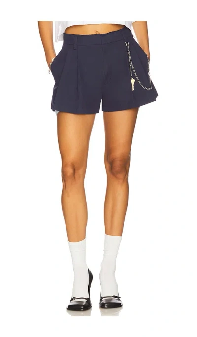 ALEXANDER WANG HIGH-RISE SHORT WITH CHAIN