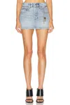 Alexander Wang Regenerated Denim Shorts In Blue