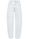 Alexander Wang High-rise Tapered Jeans In White