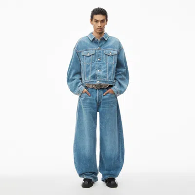Alexander Wang High-waist Ballon Jeans In Washed Light Blue