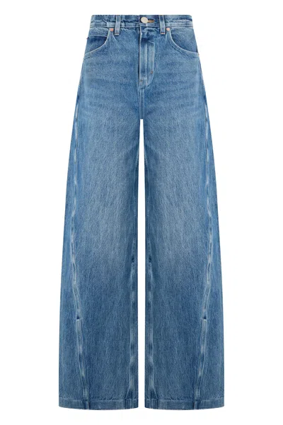 Alexander Wang High Waist Flared Jeans In Blue
