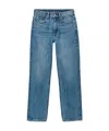 Alexander Wang Ez Mid-rise Straight-leg Jean In Denim In Blue