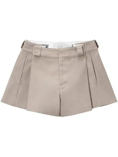 ALEXANDER WANG HIGH-WAIST-SHORTS MIT FALTEN