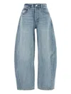 Alexander Wang Oversized Rounded Jeans In Blue