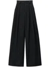 Alexander Wang High-waisted Wide-leg Trousers In Black