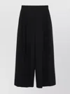 Alexander Wang High-waisted Wide-leg Trousers With Pockets And Belt Loops In Black