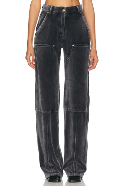 Alexander Wang High Waisted Pant With Panel Detail In Black