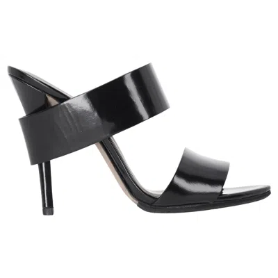Alexander Wang High-heeled Mules In Black Patent Leather