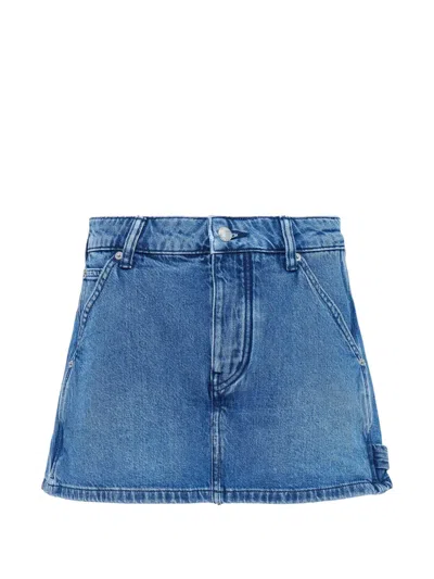 Alexander Wang High-rise Carpenter Skort In Blue