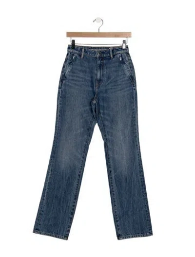 Pre-owned Alexander Wang High-rise Flared Jeans W/ Tags In Blue