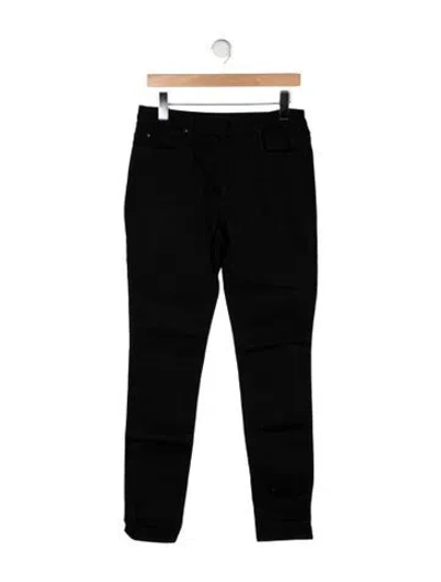 Pre-owned Alexander Wang High-rise Skinny Leg Jeans In Black
