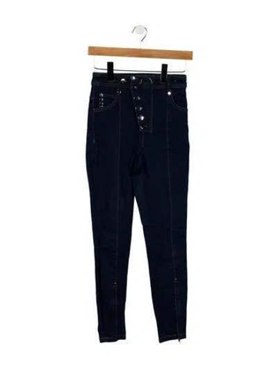 Pre-owned Alexander Wang High-rise Skinny Leg Jeans In Blue