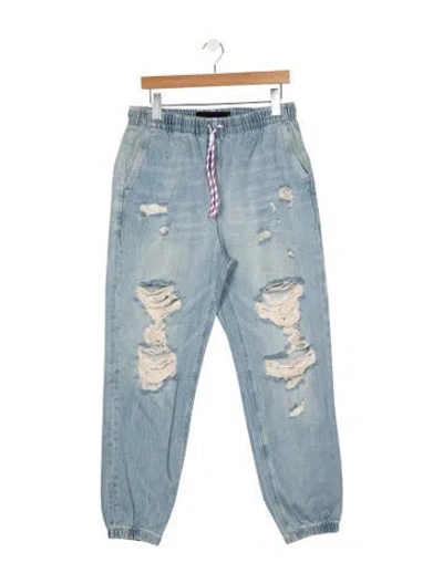 Pre-owned Alexander Wang High-rise Skinny Leg Jeans In Blue