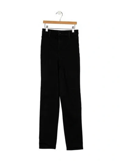 Pre-owned Alexander Wang High-rise Straight Leg Jeans In Black