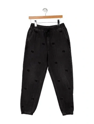 Pre-owned Alexander Wang High-rise Straight Leg Jeans In Black