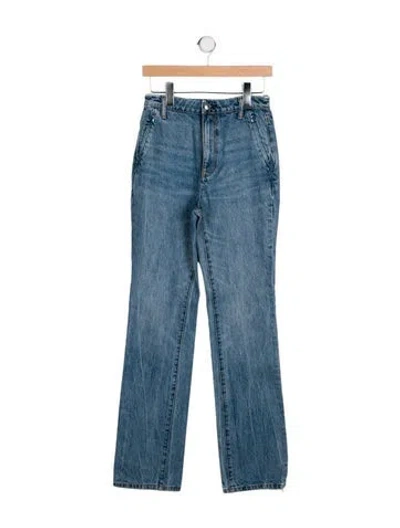 Pre-owned Alexander Wang High-rise Straight Leg Jeans In Blue
